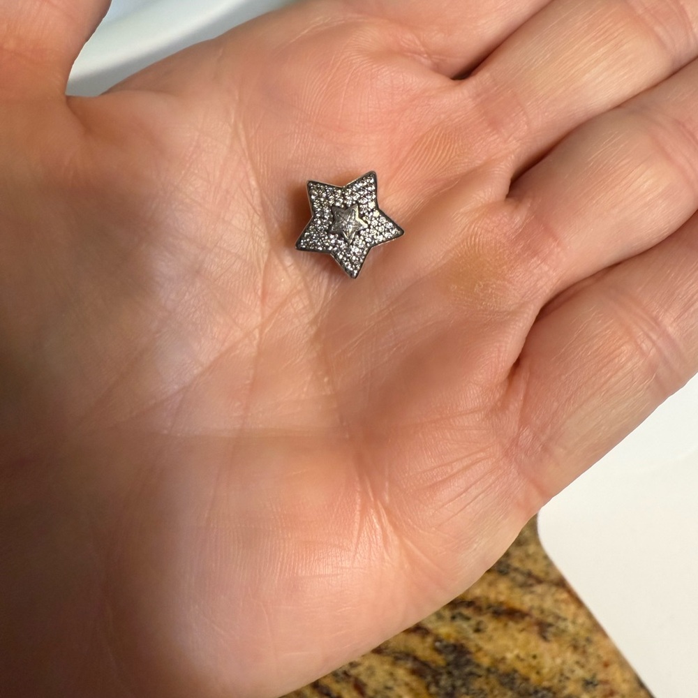 Pandora Wishing Star Clear CZ Sterling Silver Bead Charm 791384CZ Retired NWOT